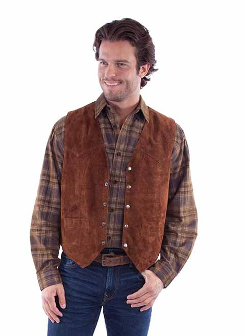 Leather Snap Vest