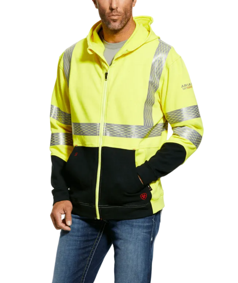 FR Hi-Vis Full Zip Hoodie