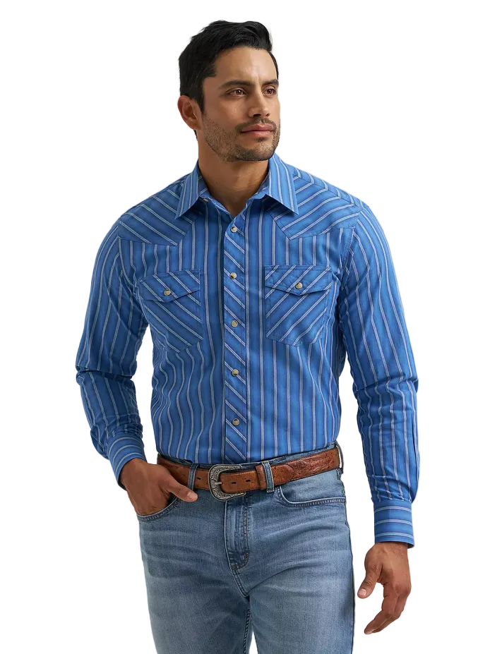 Wrangler® 20X® Competition Advanced Comfort Long Sleeve Shirt  - Navy