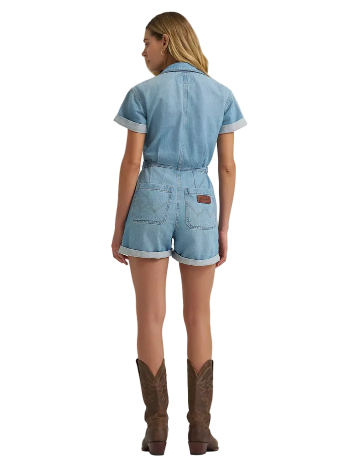 Wrangler Retro® Punchy Denim Snap Romper