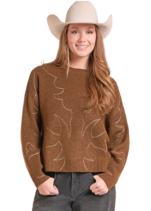 Rust Bootstitch Sweater