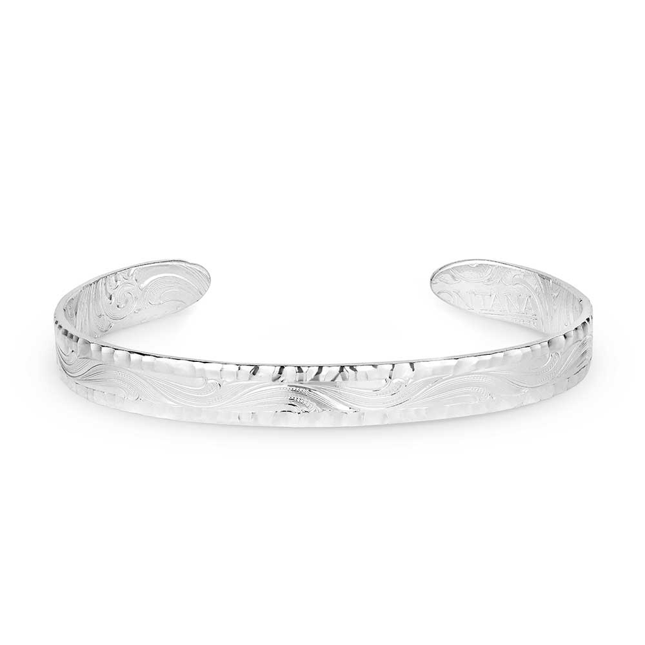 Timeless Elegance Chiseled Cuff Bracelet