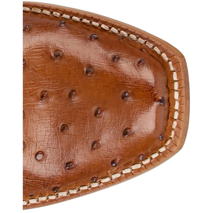 Zaire 13" Full Quill Ostrich Boot - Brown