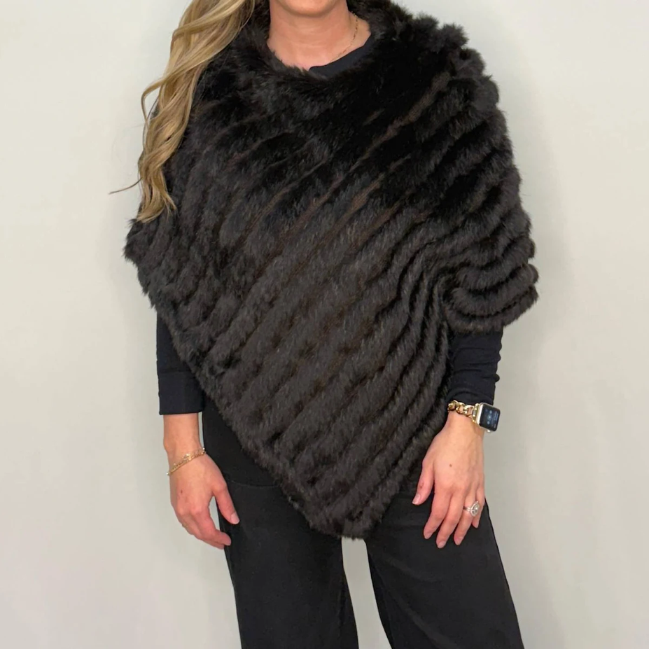 Knitted Rabbit Poncho