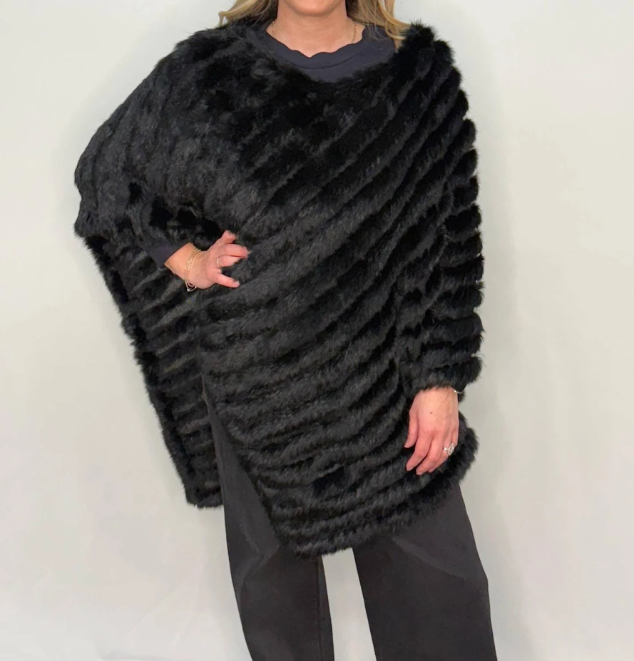 Knitted Rabbit Poncho