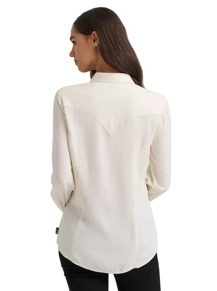 Punchy Western Button Shirt White