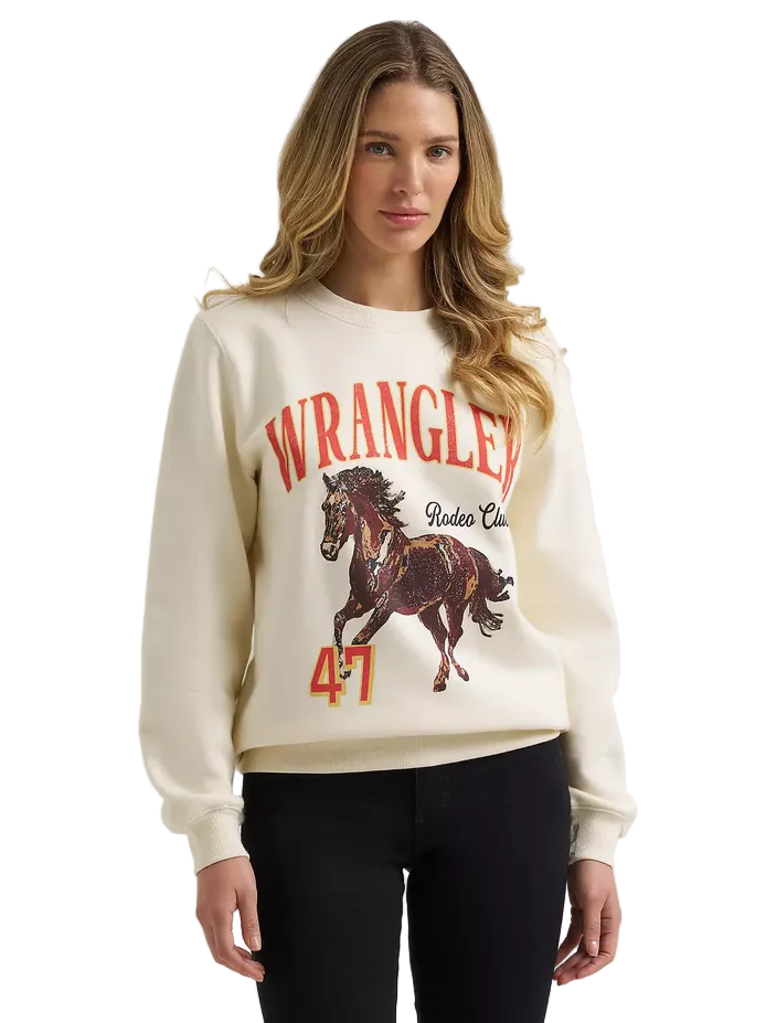 Wrangler® Rodeo Club Crew Fleece Sweatshirt