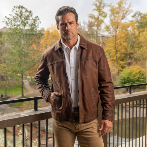 Hickory Leather Lightweight Sheepskin Jacket