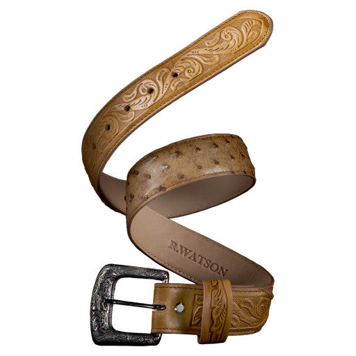 Full Quill Ostrich Belt