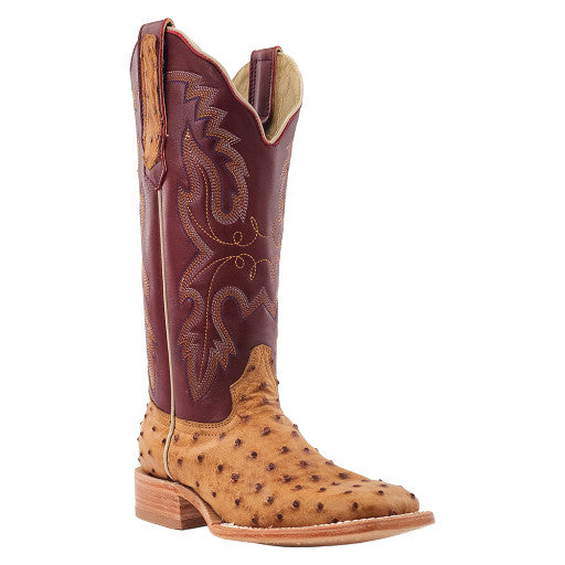 Women’s Full Quill Ostrich Wide Square 13″