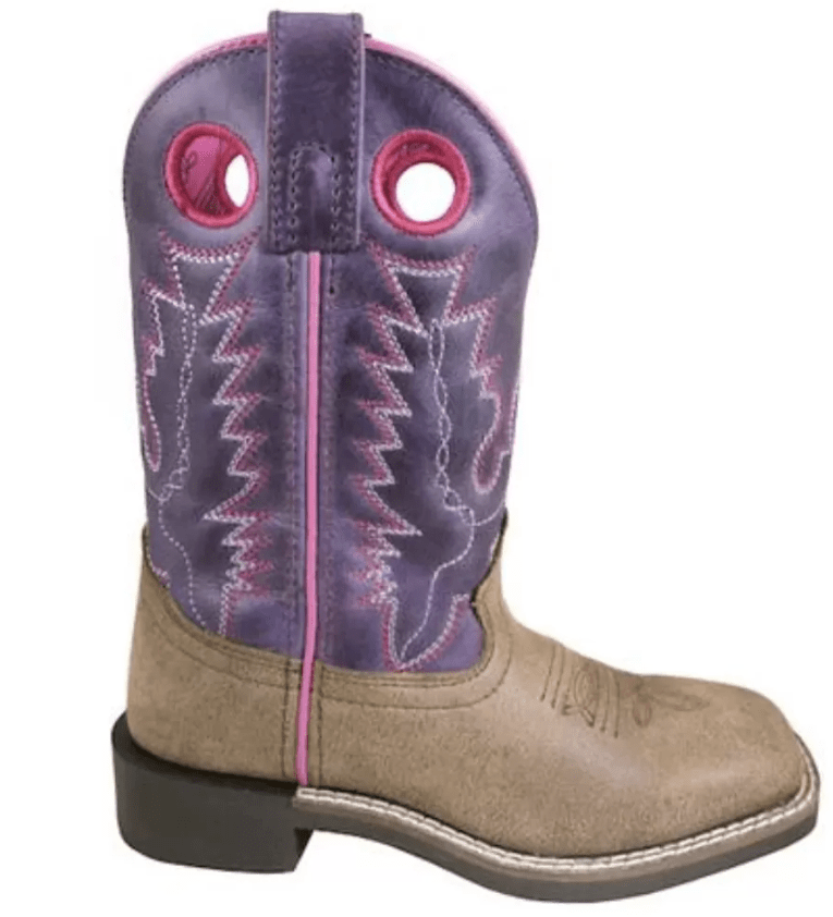 Kid's Oil Distressed Purple Boot