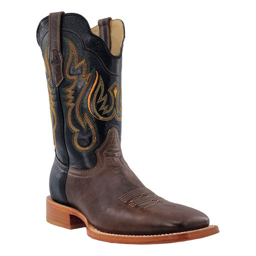Men's Antique Miel Goat Square Toe 11" Boot