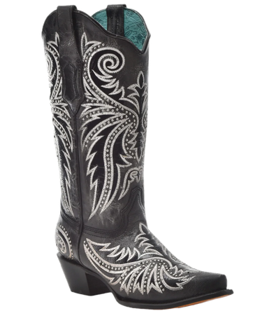 Screenshot 2024-08-06 at 17-05-36 Corral Ladies Embroidered & Studded Black Western Boots Z5209