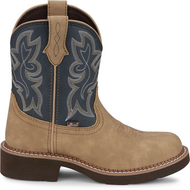Kay 8" Western Boot - Blue