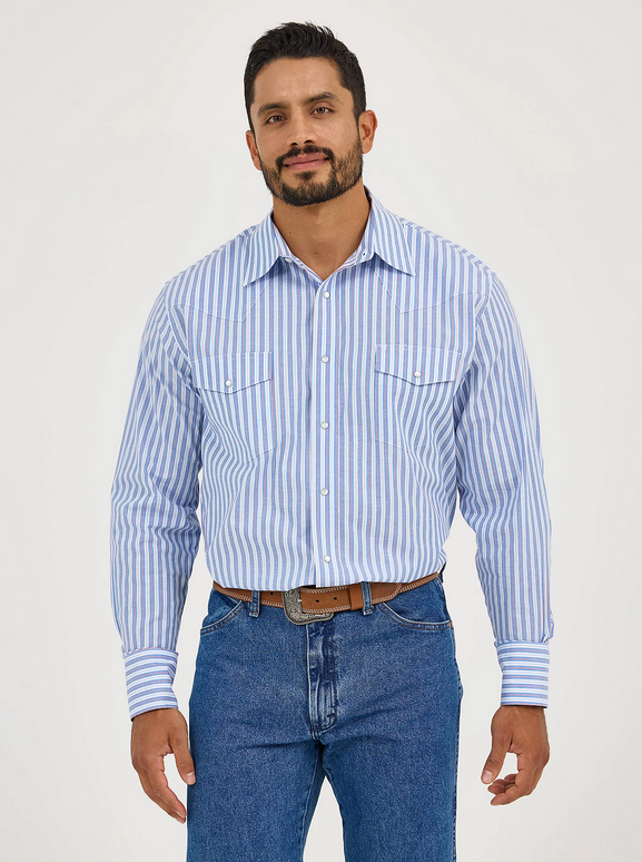 Screenshot 2025-05-21 at 11-57-40 Men's Wrinkle Resist Long Sleeve Western Snap Stripe Shirt