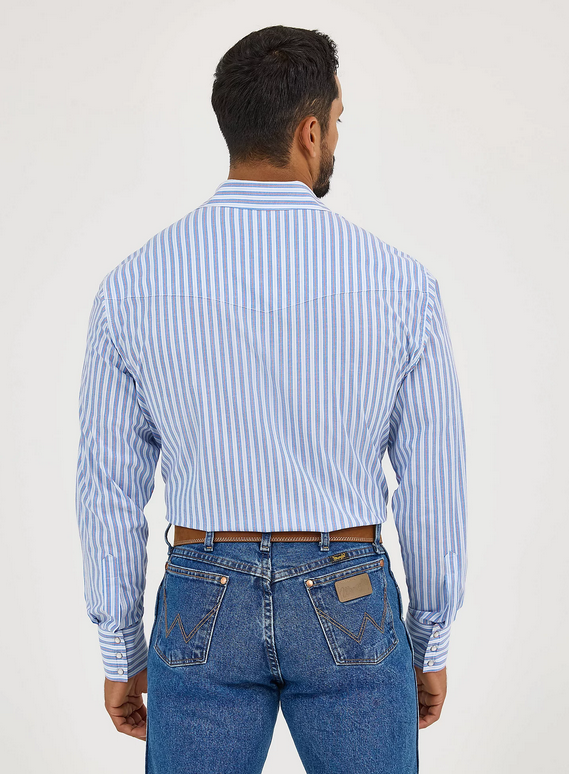 Screenshot 2025-05-21 at 11-57-47 Men's Wrinkle Resist Long Sleeve Western Snap Stripe Shirt