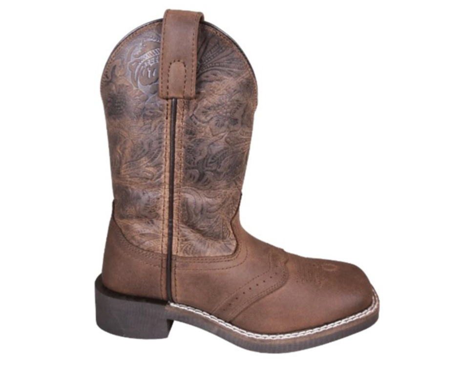 Kid's Brandy Brown Oil Distressed Boot