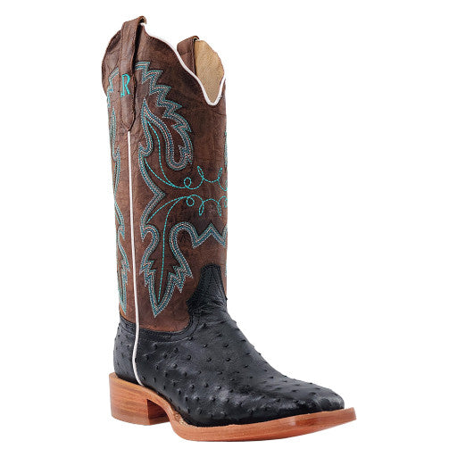 Women’s Full Quill Ostrich Wide Square 13″