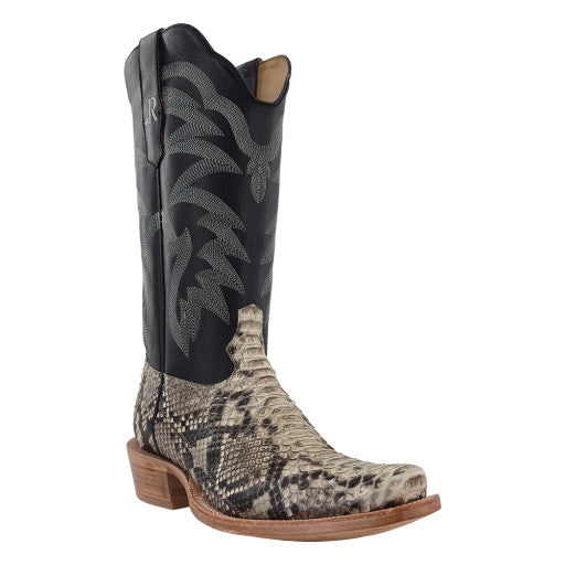 Keith Whitley Python Boots R. Watson Black Python Boots – Men’s Exotic Western Boots | Howell ...